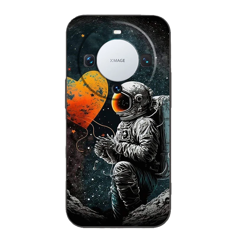 Cartoon Astronaut Star Space Handy hülle Abdeckung für Huawei Mate 60 Pro P50 P40 P30 P20 P10 P Smart Y6 Y7 Y9 plus Silikon TPU Shell – Detail 3