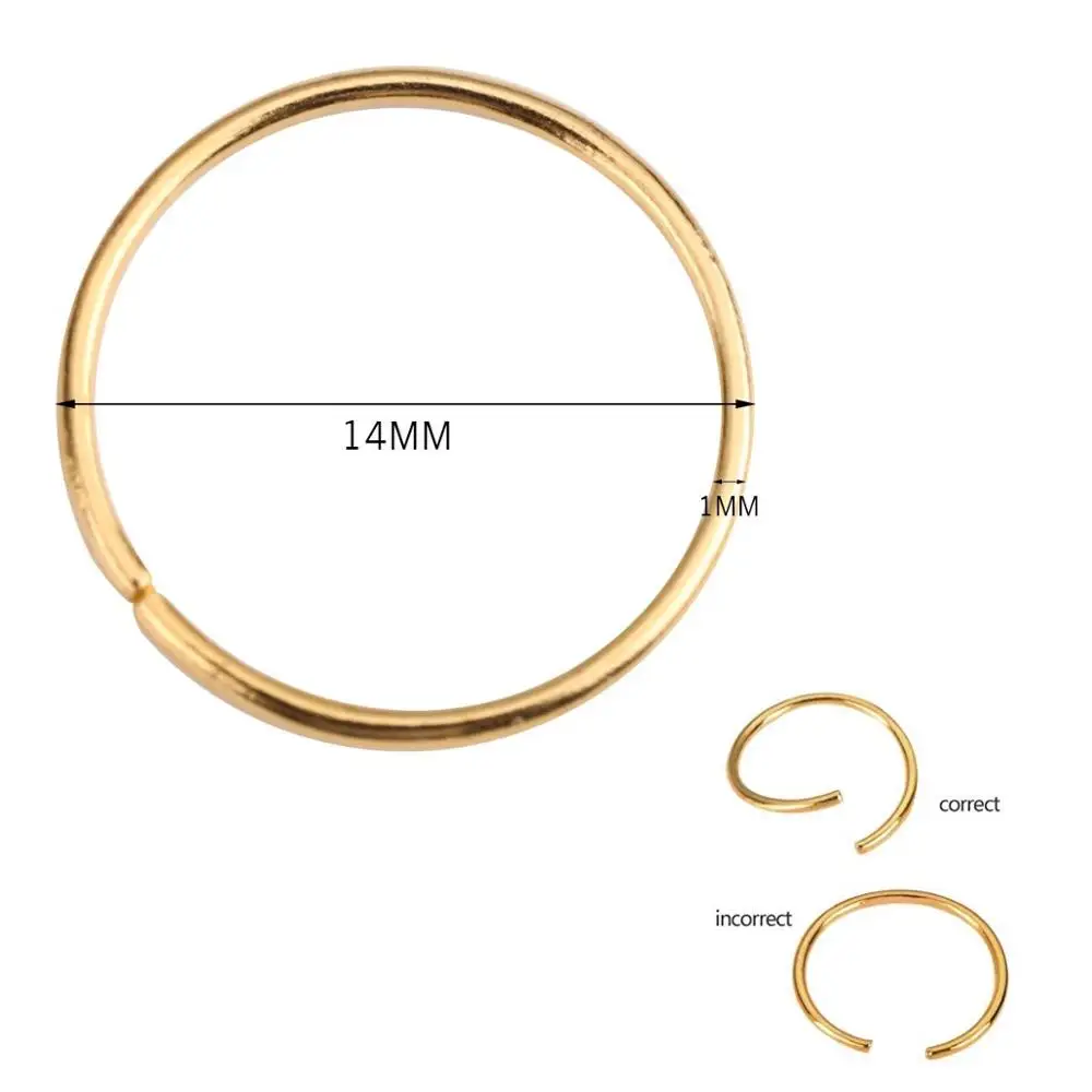 100pcs 14mm Hair Braid Rings Accessories Clips for Women and Girls Dreadlocks Beads Set Color Gold and Sliver ring beads hair braid accessories nano rings