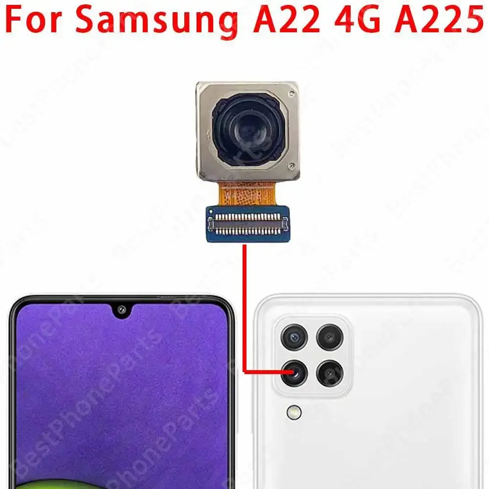 삼성 갤럭시 A22 4G 5G A225 A226 후면 후면 카메라 모듈 교체 예비 부품 용 카메라