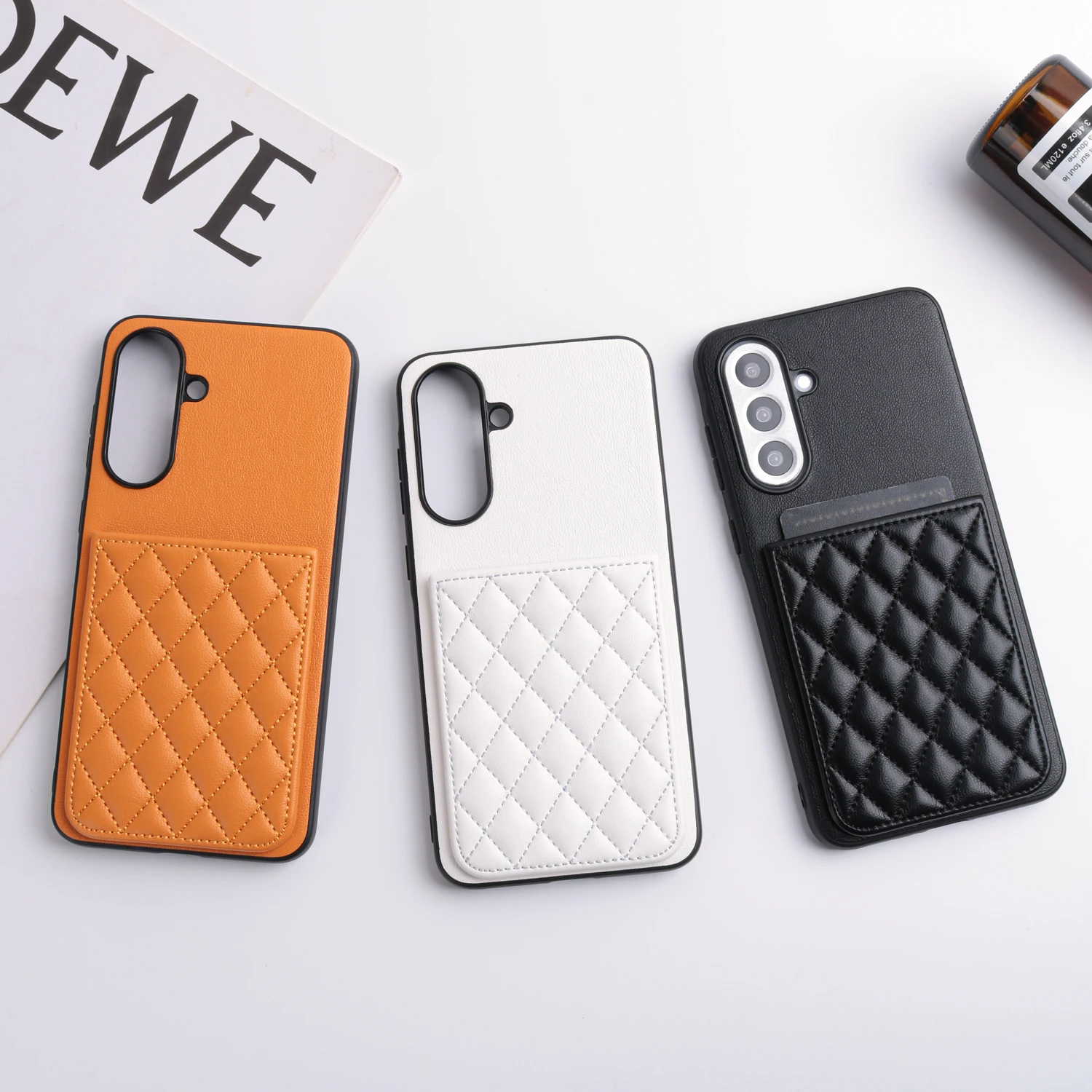 PU Leather Phone Case with Integrated Card Holder and Coin Purse