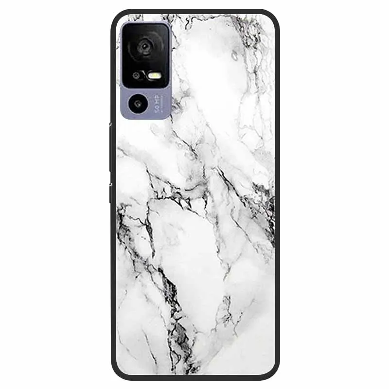 Elegant Marble TPU Silicone Case - Fashionable Protective Cover