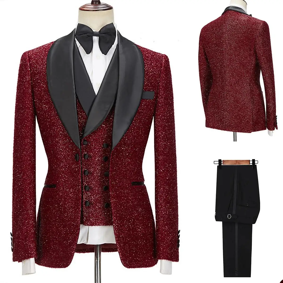 Blazer Suit For Suits High Quality Pants Mens Clothing Party Wedding Tuxedo Jackets vest Rad costume Designer Clothes Coats