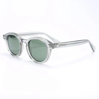 Lunettes de soleil polarisées pour hommes, UV400, Johnny Depp, marque de styliste, monture rétro en acétate, Oculos 6