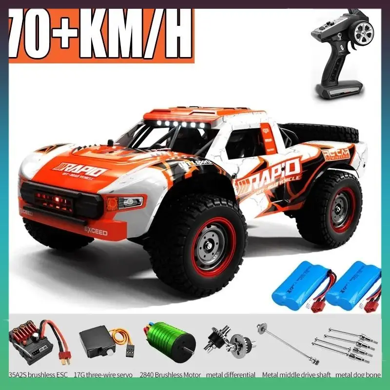 

Rc Car Off Road 4x4 50km/h Or 70km/h High Speed Brushless Motor Monster Truck 1/16 Desert/Snow Racing Drift Cars Toys For Boys