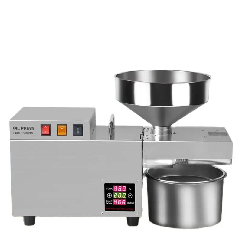 S9S 220V/110V Automatic Stainless Steel Oil Presser Heavy Intelligent Commercial cold press oil machine Sunflower Seed Peanut