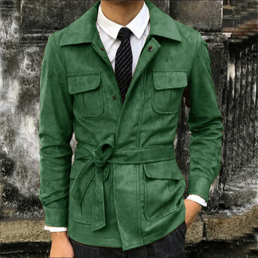Men's Suede Pocket Slim Fit Center Racing Windbreaker Alonso Parkas Y2k Duvets Down Jackets for Mans Male Coat Man men suits jackets