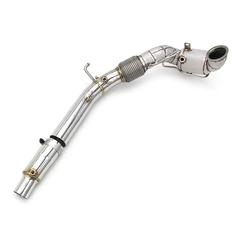 Section High flow Pipes branch downpipe Exhaust Pipe with for Q3 2.0T -