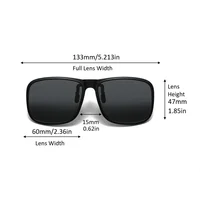 Polarized Flip Up Clip on Sunglasses for Driving Dark UV400 Photochromic Anti Glare Lens Myopia Sun Glasses Car Driver 6