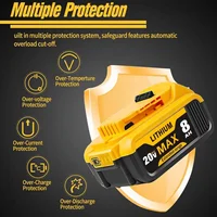 8.0Ah 20V Lithium-Ion Replacement Batteries for Dewalt Cordless Tools - Compatible with DCB200, DCB205, DCB206 & More - Image 4