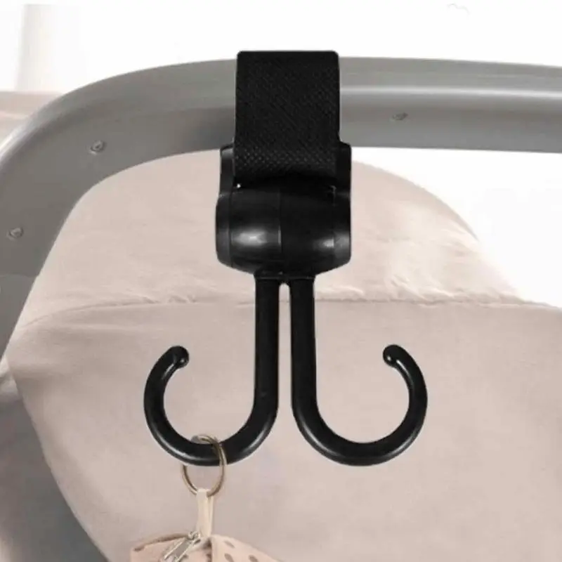 

Baby Stroller Hooks 360 Degree Stroller Straps For Diaper Bag Universal Hooks Accessories For Stroller And Car Or Shopping Cart