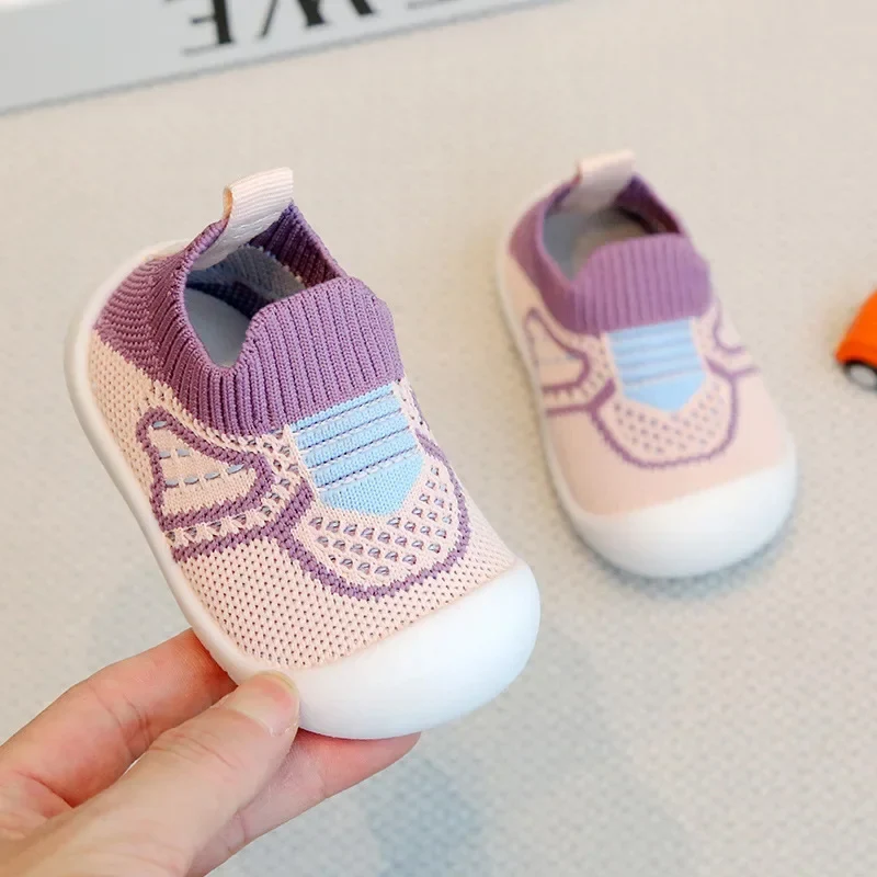 Description Picture 5 of itemToddler Shoes Non-slip Soft Bottom Baby Shoes Breathable Mesh Socks Shoes One-step Baby Baby Toddler Shoes