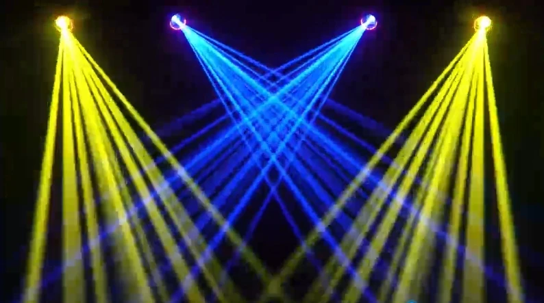 Mini 295W Moving Head Light with LED Ring Beam+Spot+13 Patterns+Dual Prism Stage