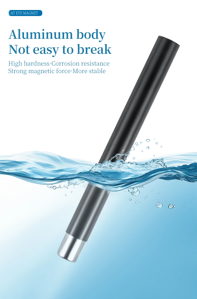 Cylindrical Cat Eye Nail Magnetic Stick UV Gel Polish Glitter Effect Manicure DIY Tools Nail Magnetic For 3D Cat Eye Painting