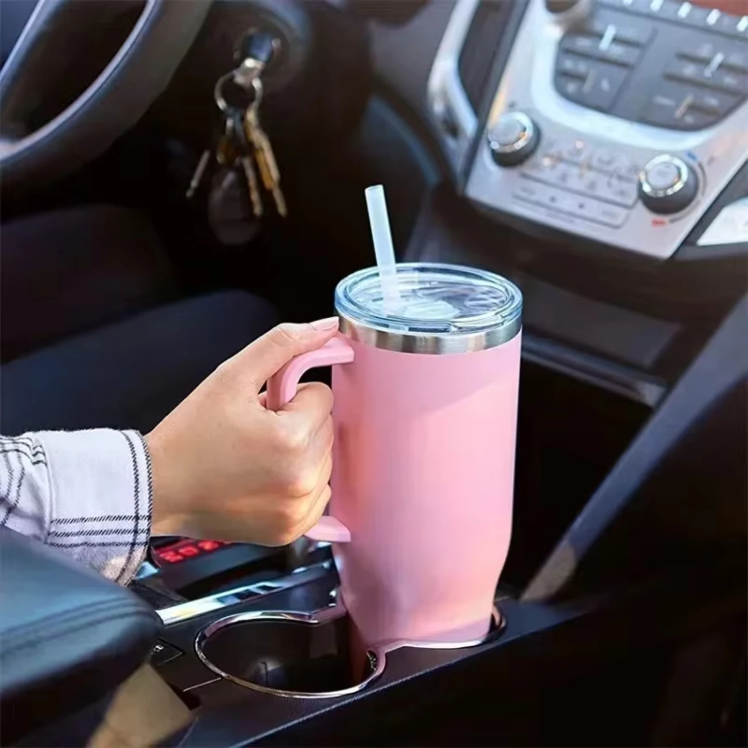 Water Bottle Thermal Mug Stainless Steel Thermos Bottle Thermal Water Bottle Stainless Steel Water Bottle 40oz Straw Coffee Insulation Cup