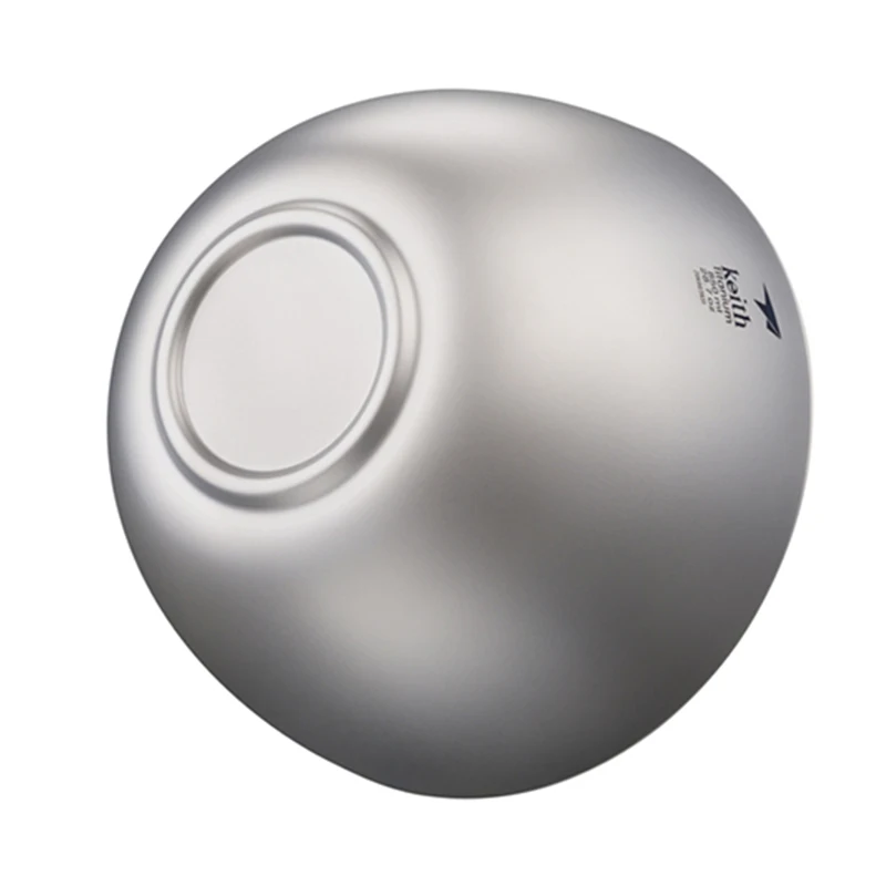 Titanium Camping Bowl Double Wall Anti-scald 850ml Outdoor Travel Tableware