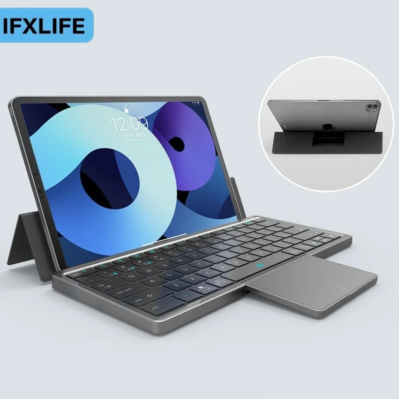 Ifxlife wireless bluetooth keyboard tablet laptop portable with pu