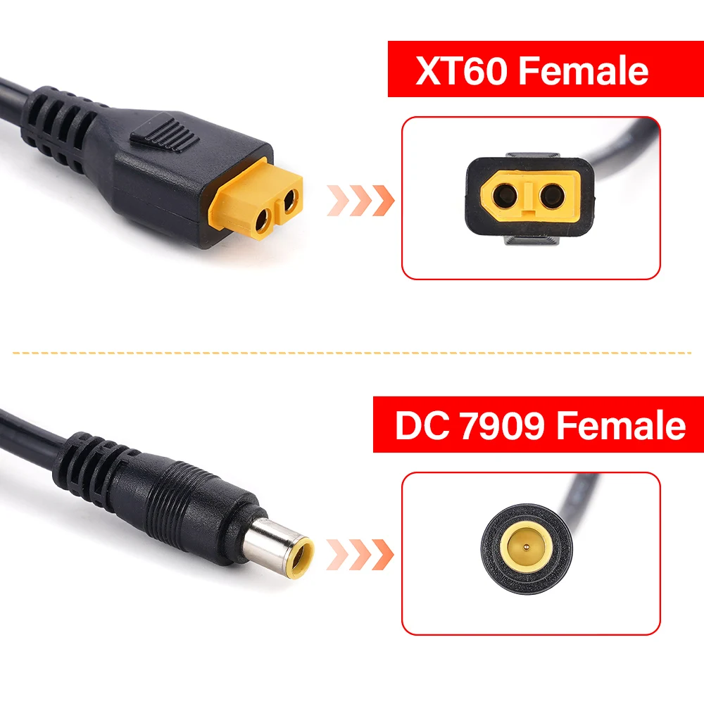 DC8020 - Cavo di alimentazione da accendisigari da auto a DC 8,0mm x 2