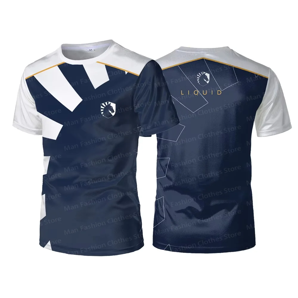 2024 New Team Liquid Esports Uniform T-shirt CSGO LOL DOTA2 Games Contest T Shirt Casual Breathable Sports Jersey Boys Tops Tees 5