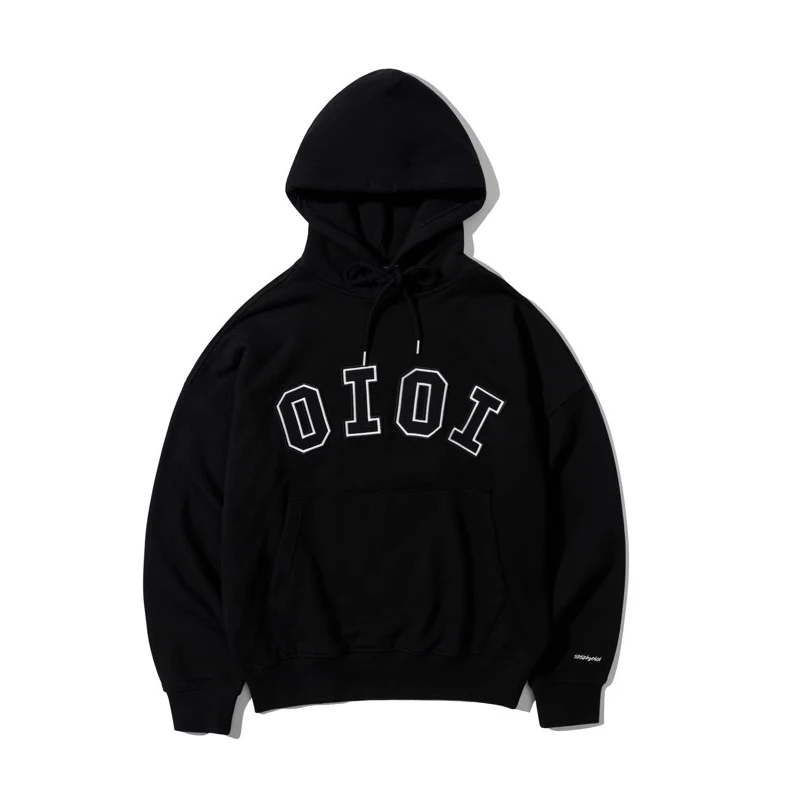 

NIGO Letter Print Hooded Sweatshirt Pullover #nigo97358