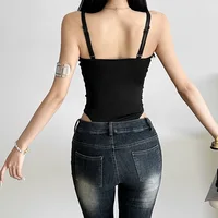 Women's Solid Color Jumpsuit Perspective Lace Mesh Jumpsuit Summer Casual Sleeveless Bodysuit Casual Street Outfit - Image 6
