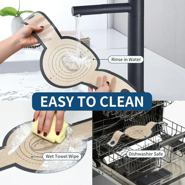 Reusable Silicone Bread Sling for Dutch Oven Baking Mat Long Handles Non-Stick Liners for Transferable Dough Pastry Supplies 3