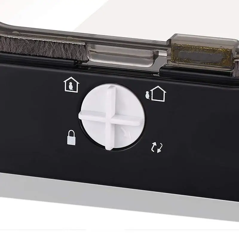Cat Flap Door Pet Door Easy Set-Up 4 Ways Locking Weatherproof Convenient Safe Cat Doors Pet Supplies For Window Cabinets Walls