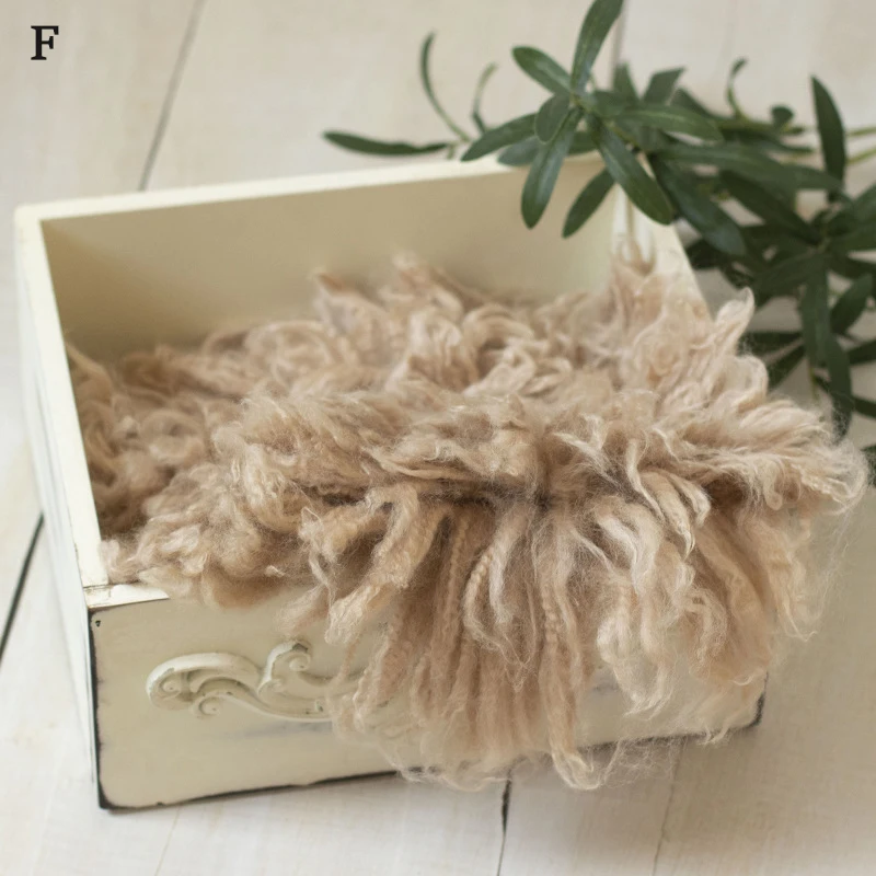 High Quality Wool Blanket Newborn Baby Photography Backdrop Soft  100% Wool Mat Basket Filler Photo Props Accessories 3