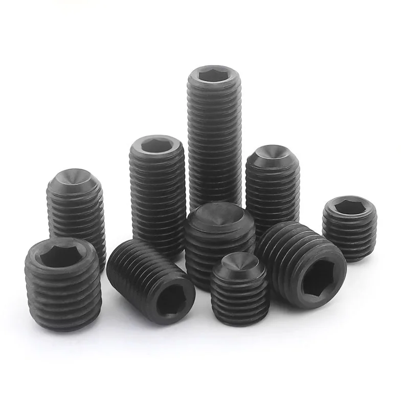 

Black Concave End Headless Hex Socket Screws Tighten The Top Wire M16M20M24 M16-M24 [2Pcs]