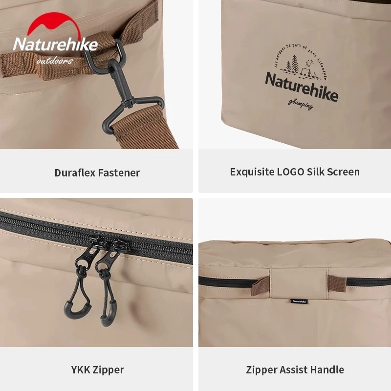Naturehike Original Outdoor Insulation Bag 20L Camping Travel Refrigerated Ice Bag PVC Picnic Multitool Food Crisper Box Storage