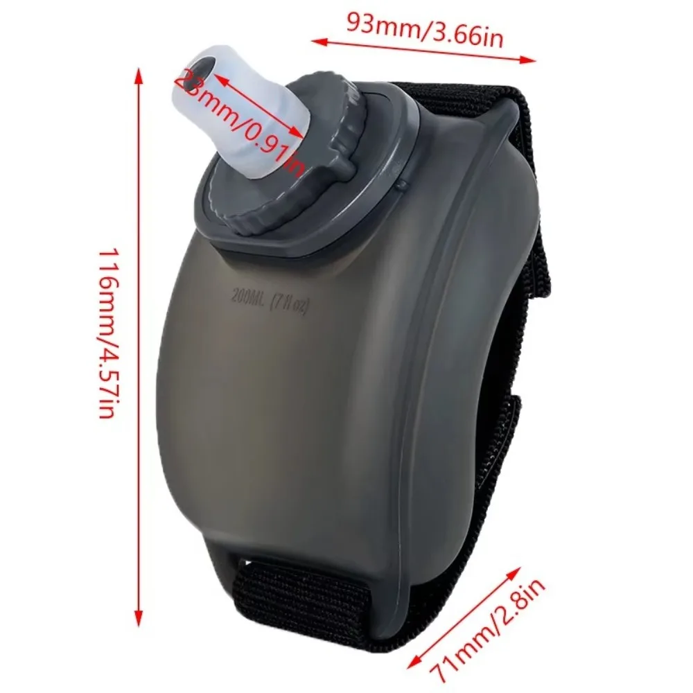200ML Wrist Water Bottle Silicone Soft Flask Wrist Storage Bag Hydration Pack For Marathon Riding Fitness Climbing sports water bottle,portable water bottle,sports water bag