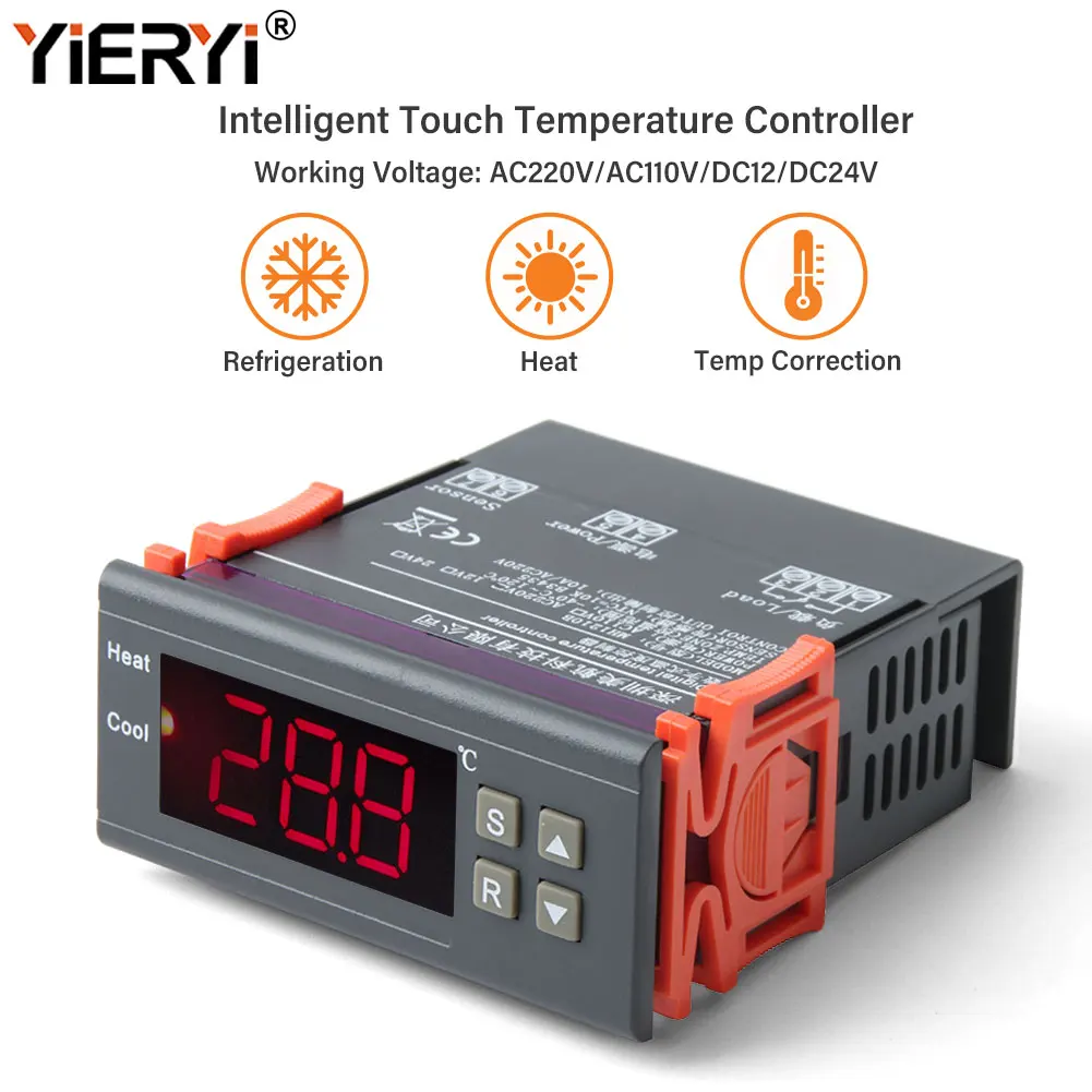 Digital Temperature Controller -40 to 120 Degrees Alarm Function Electronic Ther