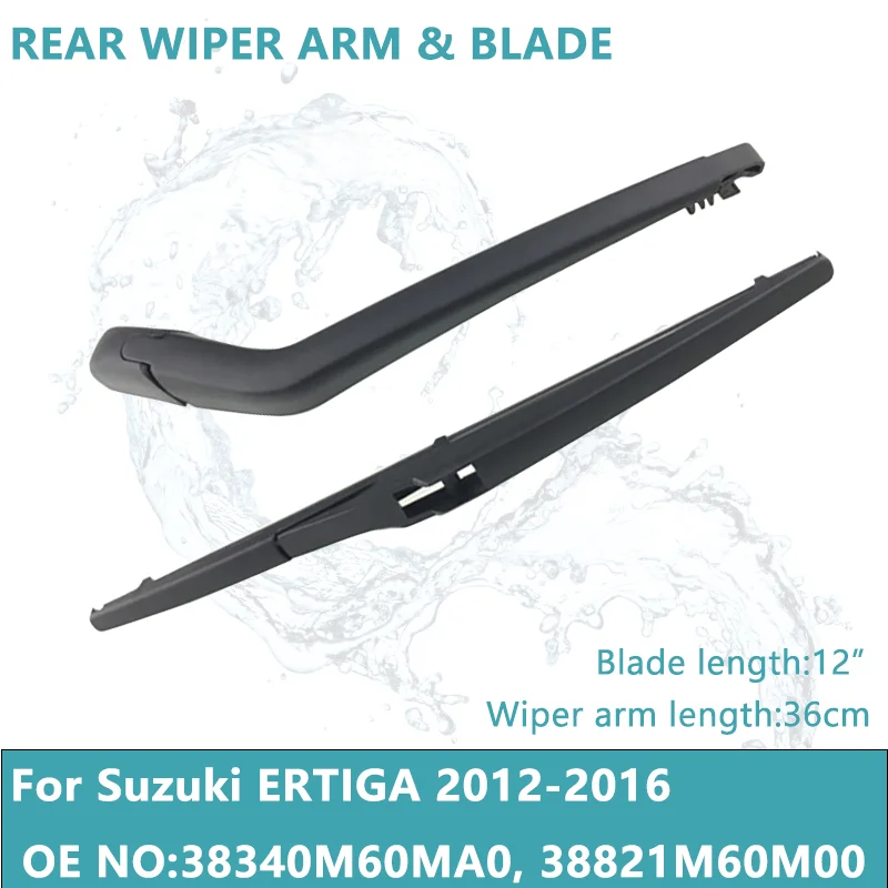 RearWiperBladeForSuzukiErtiga12300mmCarWindshieldWindscreen