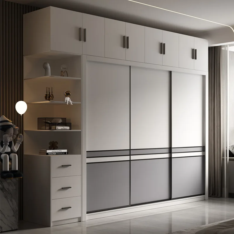 Guarda roupa de luxo moderno simples de madeira maci a painel guarda-roupa-de-luxo-moderno-simples-de-madeira-maci-a-painel