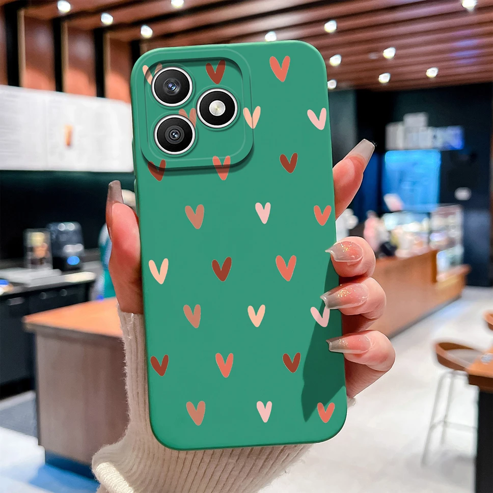 Line Love Print Shockproof Silicone Phone Case Cover