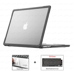 Premium Laptop Case with Touch Pad Membrane & Keyboard Film Cover for Air 13 M1 A2337 (Transparen EU)