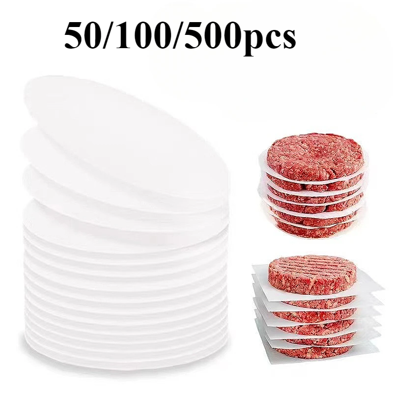 Non Stick Hamburger Paper Is Used for Separating Hamburgers and Other Foods in Storing Frozen Restaurant Household Kitchen Items hamburger paper