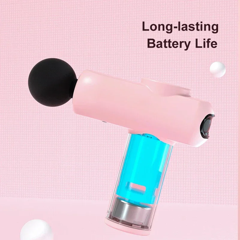 Fascia Gun,Powerful Massage Gun Fascia Gun Massager Depth Adjustable Gears Body Pains Relief Relaxation Fitness Tool Protable