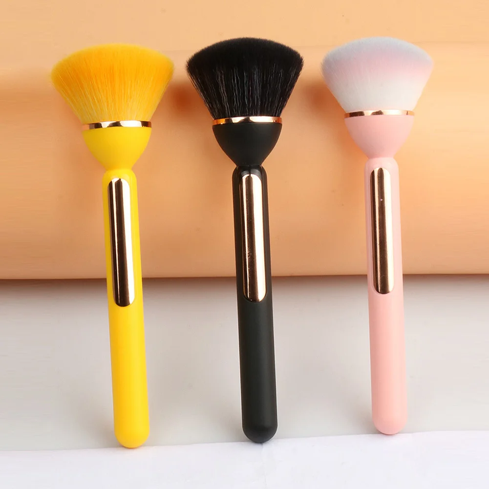 2pcs 싱글 브러쉬 루스 파우더 메이크업 브러쉬 뷰티 툴 소프트 싱글 브러쉬 세팅 루스 파우더 치크 메이크업 브러쉬