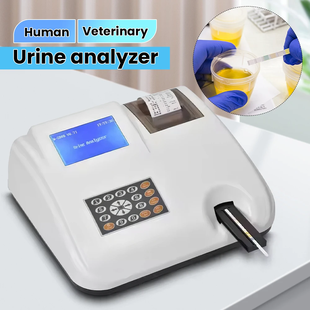 Veterinary Urine Analyzer 14 Parameters Veterinary Strips Built-in Thermal Print