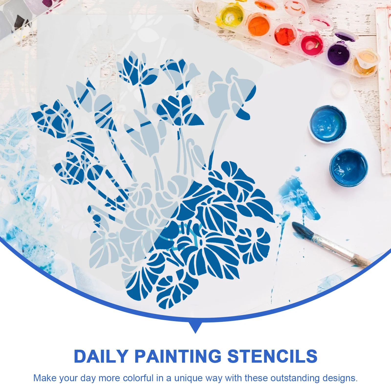 Рисунок 3 - декоративный цветочный шаблон для рисования