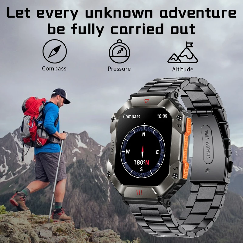 LIGE  GPS и͸ Ʈ ġ, ȵ̵ IOS ƮϽ ð, Ip68 , 2.0 AI   ȭ Ʈ ġ 2024