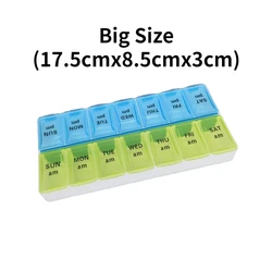 Compact 14-Slot Weekly Travel Pill Organizer (NO.17)