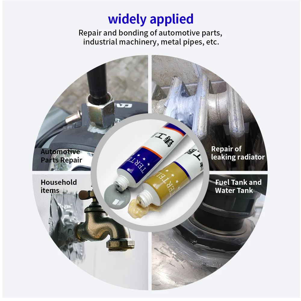 AB Typ Kleber Schweißen Haushaltsreparaturen Metallreparatur Epoxidkleber Starker Hochtemperatur-Superstarker Kleber Wohnaccessoires – Detail 8