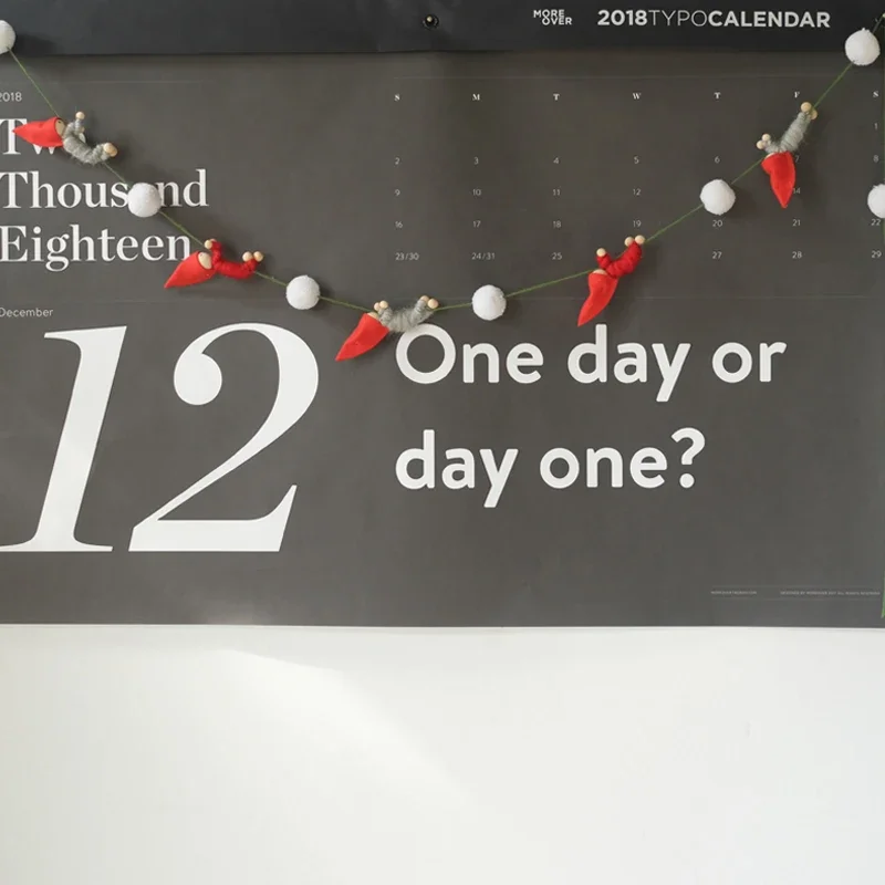 

Nordic INS Foreign Trade Tail Single DIY Doll Yarn Ball Hanging String Calendar Hanging String Decoration Christmas Pendant