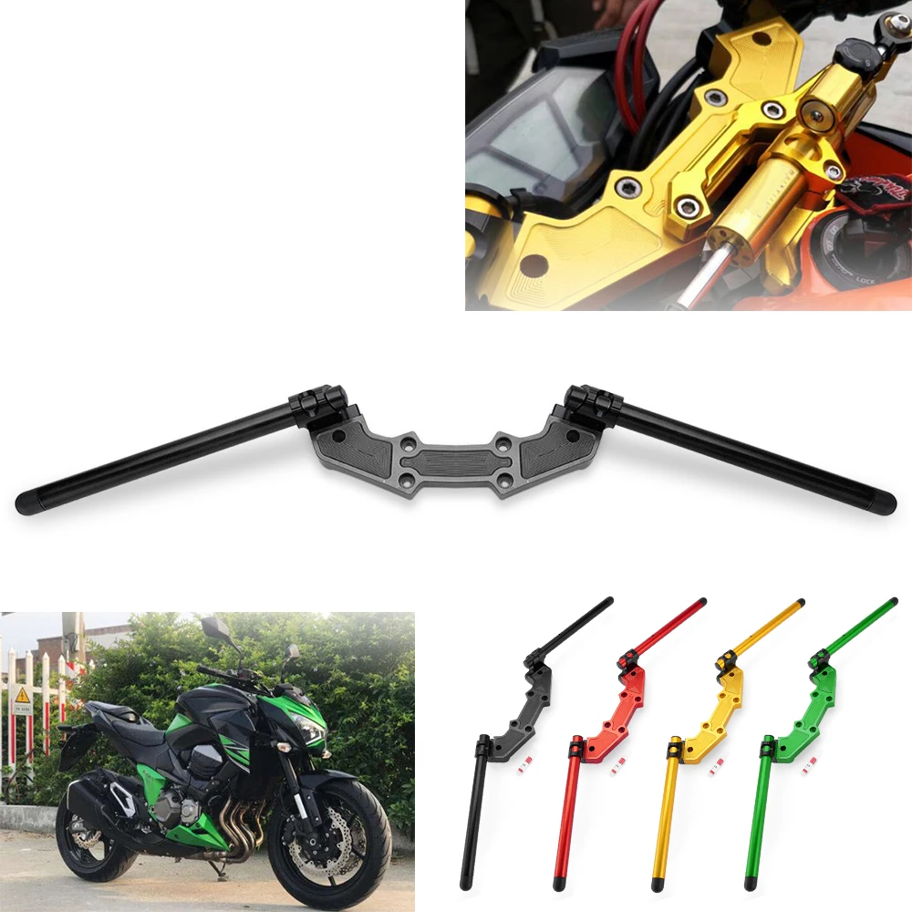 Motorcycle Clip On Adapter Plate Handlebars Set for KAWASAKI Z800 Z 800