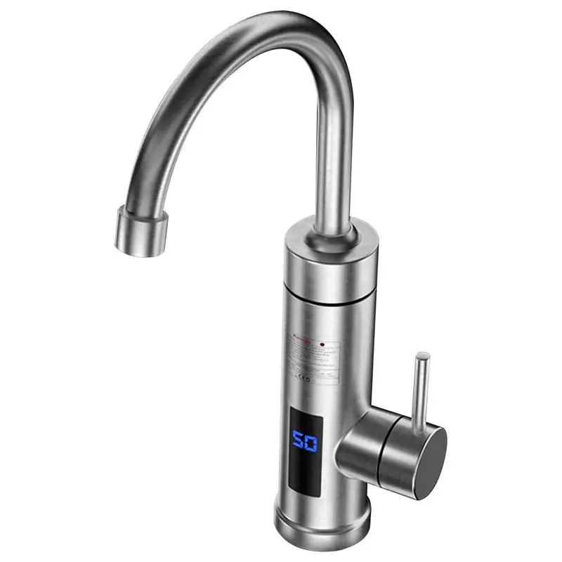 

Fast Heating Water Faucet 360 Swivel Electric Tap With Digital Display Bathroom Sink Faucets For Kitchen Sink Bathtubs Public