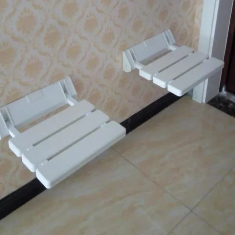 Sitting Shower Bathroom Chair Toilet Adults Small Portable Toilet Stool Metal Wall Mounted Sgabello Bagno Bathroom Furniture 2
