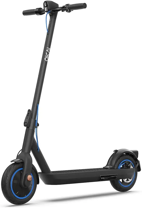 

OKAI Electric Scooter for Adults - Up to 28 Miles & 15.5 MPH, 10" Tires, 600W Motor, Max Load 264 lbs Folding Electric