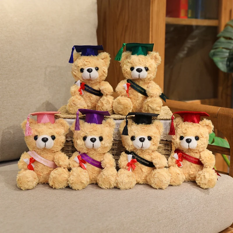 Cute Graduation Bear Plush Toy Soft Stuffed Animal