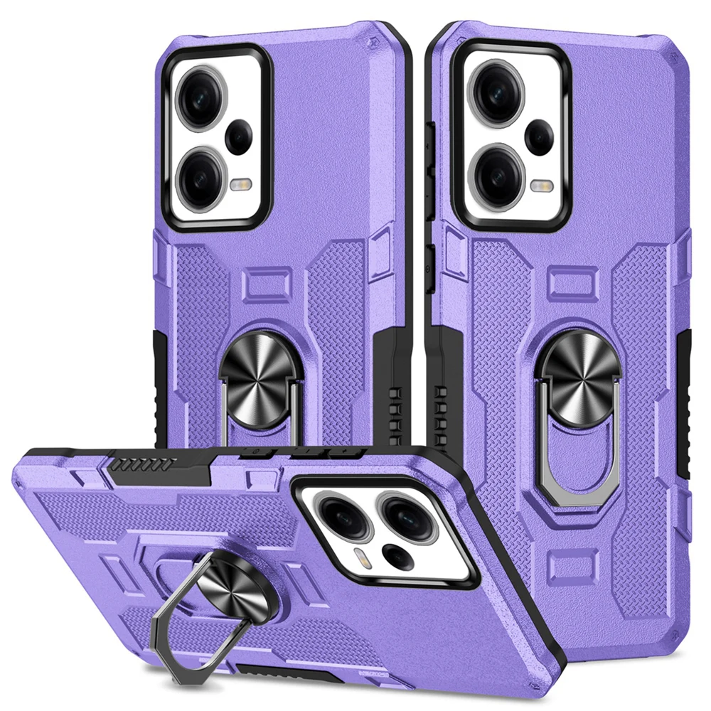 XINYEXIN Custodia Morbido Per Xiaomi Poco X5 Pro 5G | Cover In Silicone Liquido Con Motivo Floreale, Ultra Sottile, Viola - 5